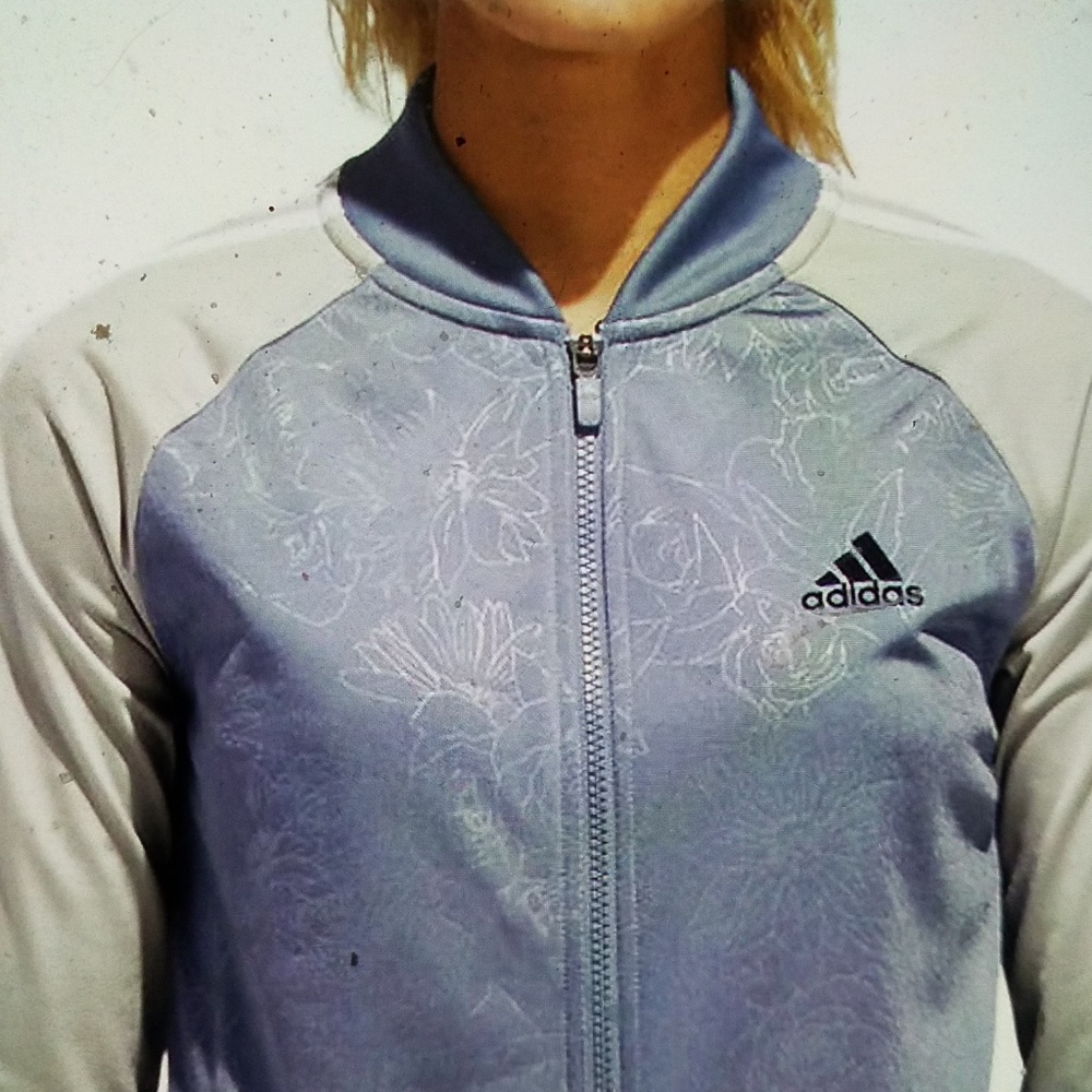 Adidas floral print jacket
